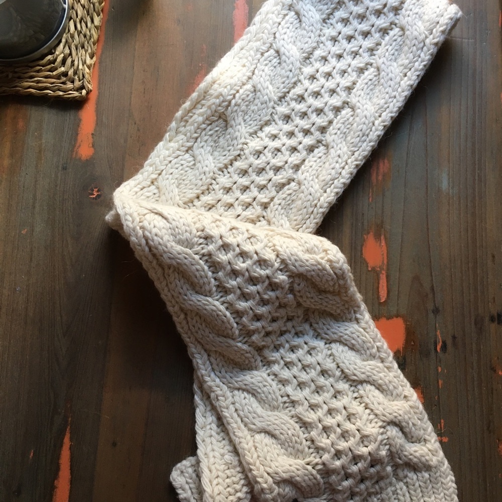 The North Face Cream Scarf